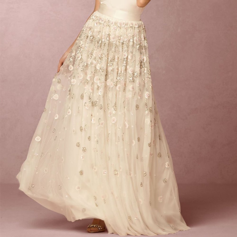 BHLDN Needle & Thread Maisey Skirt Size 4 NEW